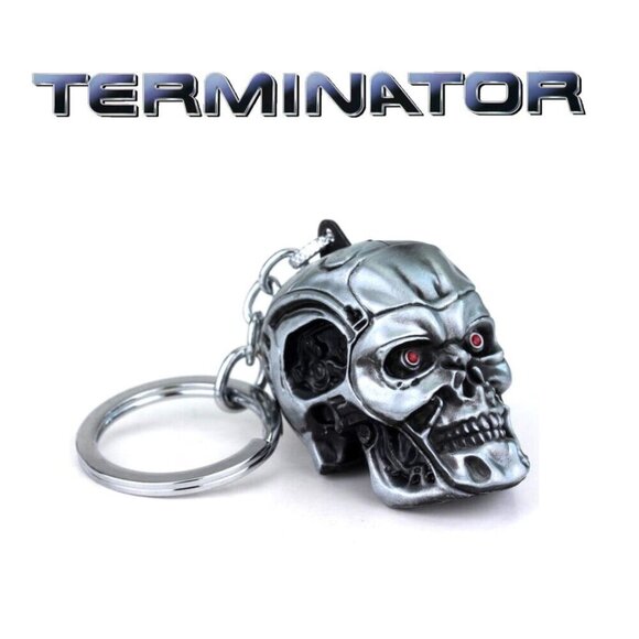 The Terminator T-800 Skull Head Metal Keychain Ornament Collection BRAND NEW! - Picture 1 of 7